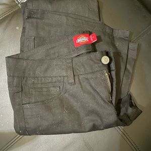 Dickies black flare work pants